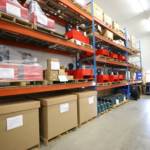 Large warehouse of hydraulics